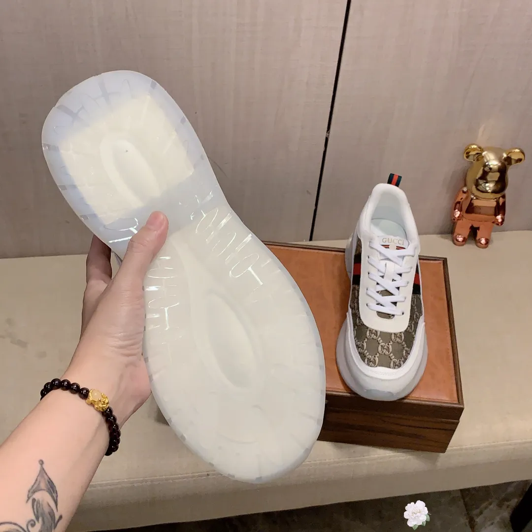 Men's men's shoes💰460💰💰🎩🎩[Lightning][Lightning] "Gucci*" The latest • popular casual shoes, top brand [seduce] luxury ~ purchasing agency, top ~ quality. [Strong] The upper is made of imported breathable cowhide with material ➕ breathable sheepskin feet (•) and fine workmanship. The original stylish and stylish soft rubber wear-resistant and non-slip outsole is light and comfortable on the feet. The real thing looks better when taken in real life. 013: code: 38-44, 4️⃣ colors
